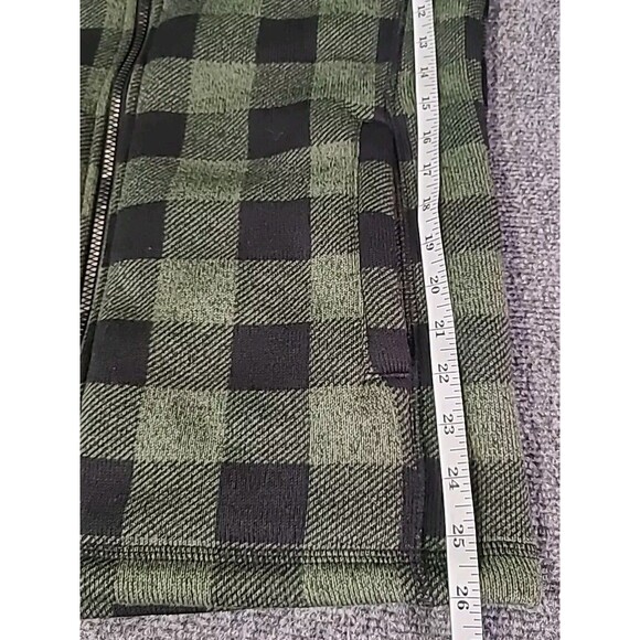 Urban Pipeline Flannel Jacket W/Faux Fur Lining Size Small Men’s Green Plaid Zip - Picture 8 of 8